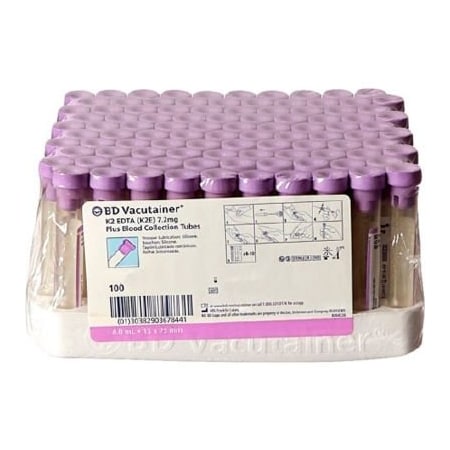 Becton, Dickinson And Co BD Vacutainer Venous Blood Collection Tube 10, 1/2inW x 2-15/16inH 367862EA